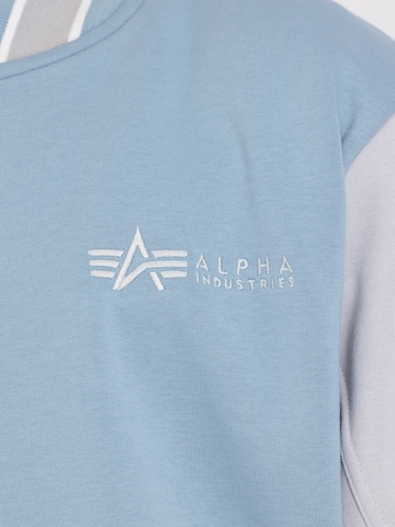 ALPHA INDUSTRIES Sweat jacket in Blue