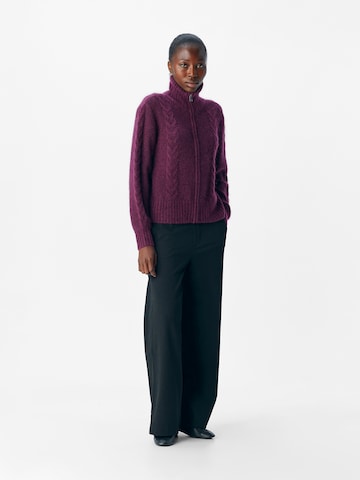 OBJECT Knit Cardigan 'OBJNETE' in Purple