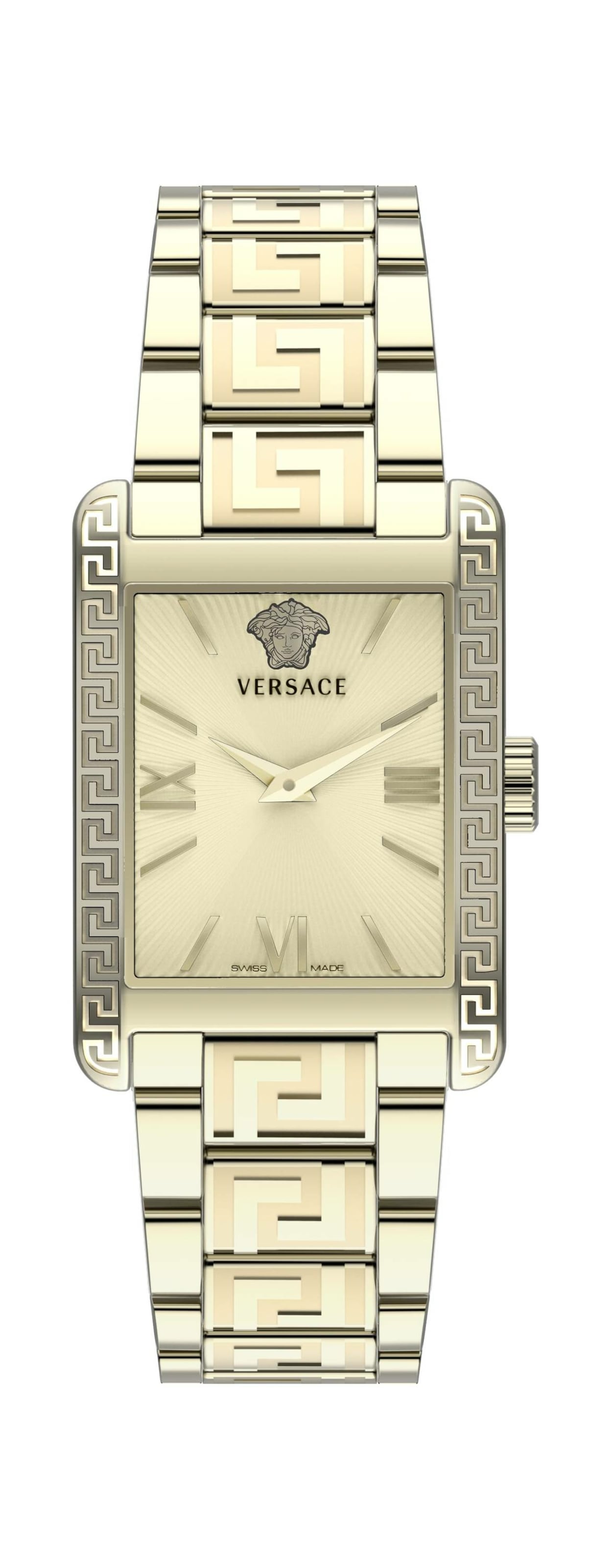 VERSACE Analoguhr in Gold: Vorderseite