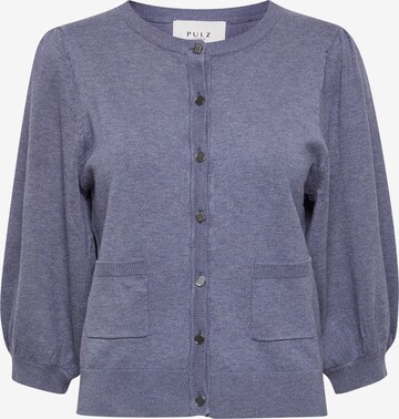 PULZ Jeans Knit Cardigan 'SARA' in Blue: front