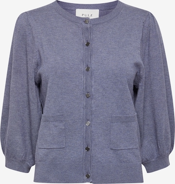 PULZ Jeans Knit Cardigan 'SARA' in Blue: front