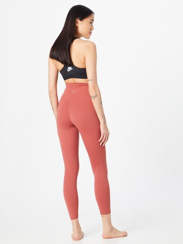 NIKE Skinny Sporthose in Rot