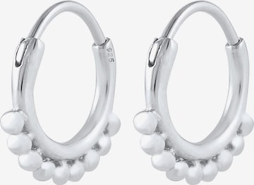 ELLI Earrings 'Creole, Kugeln' in Silver: front