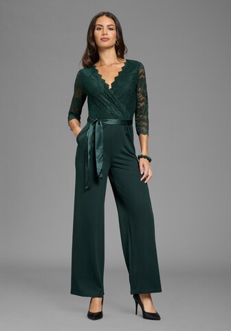 LAURA SCOTT Jumpsuit in Green: front