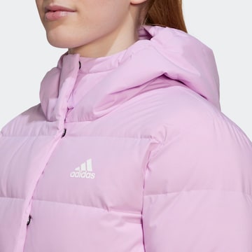 purpurinė ADIDAS SPORTSWEAR Laisvalaikio striukė 'Helionic Down'