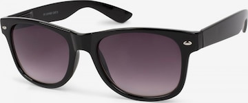 styleBREAKER Sonnenbrille 'Nerd Sonnenbrille mit Rechteckigen Gläsern' in Grau: Vorderseite