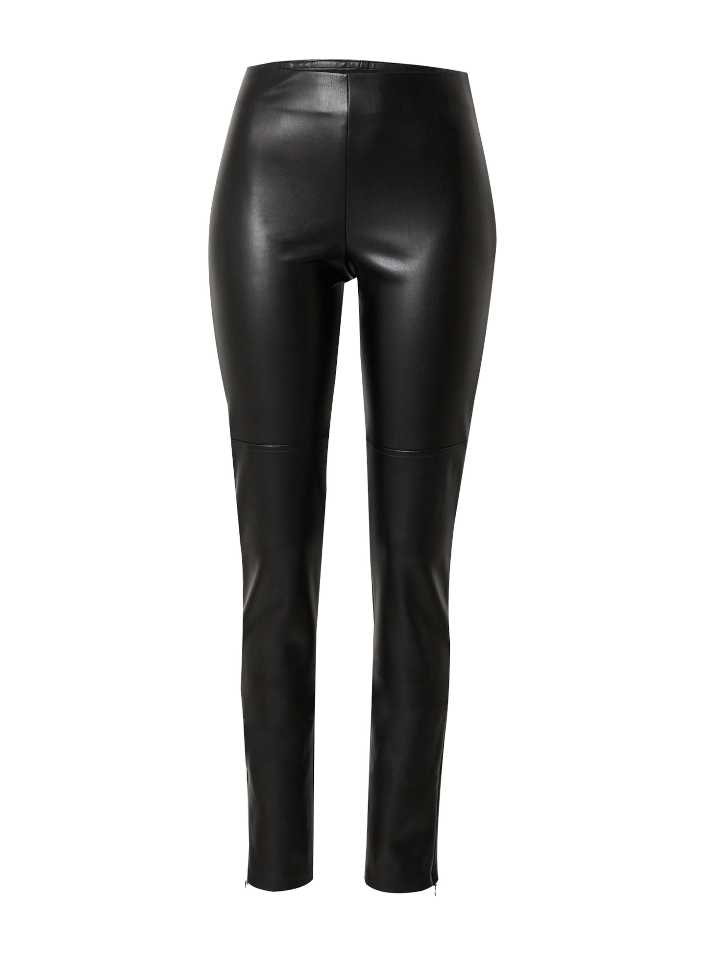 VIERVIER Skinny Pants in Black: front