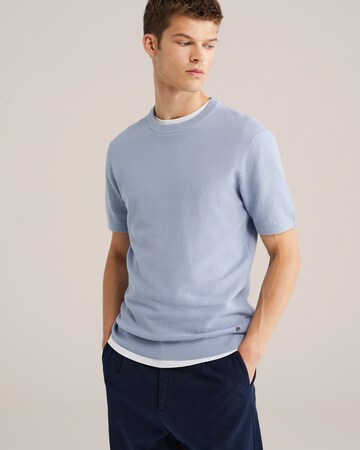 Pulover de la WE Fashion pe albastru: față