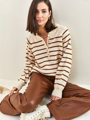 Pull-over 'Pullover' Bianco Lucci en marron