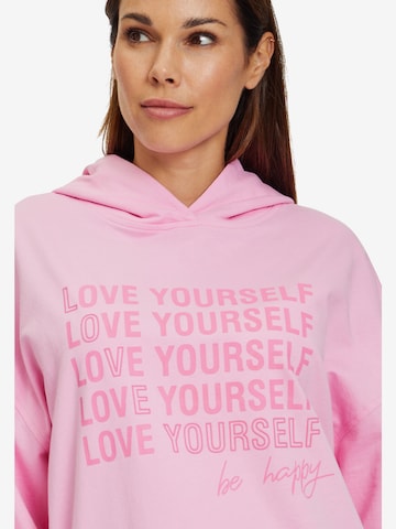 Betty Barclay Sweatpullover mit Kapuze in Pink