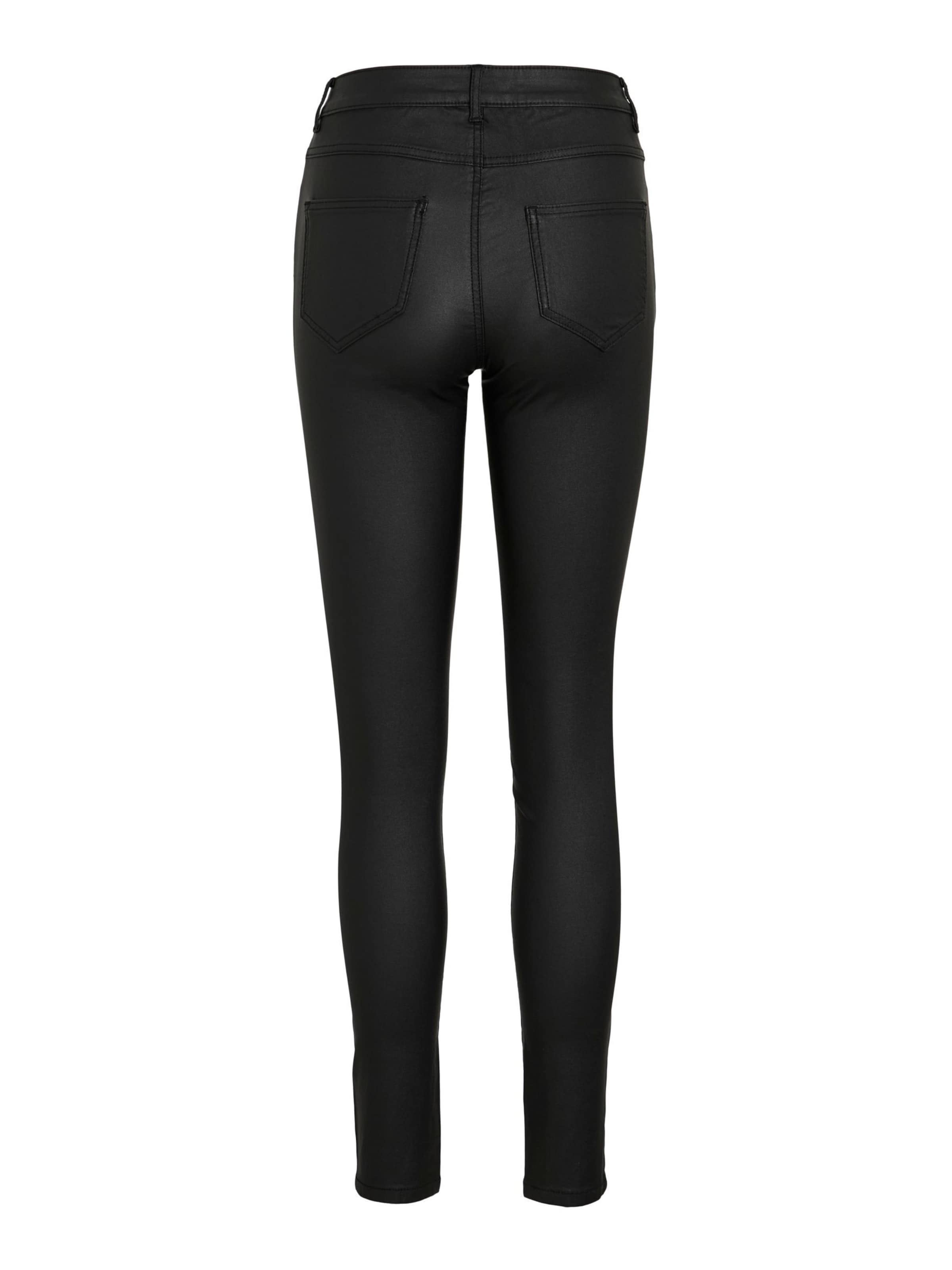 VILA Slim fit Trousers 'SARAH' in Black