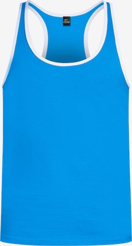 T-Shirt 'Pat' Smilodox en bleu : devant