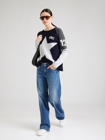Smith&Soul Wide Leg Farkut 'Sina' värissä sininen