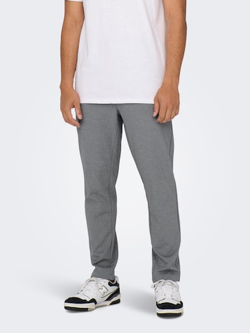 Only & Sons Regular Trousers 'Linus' in Grey: front