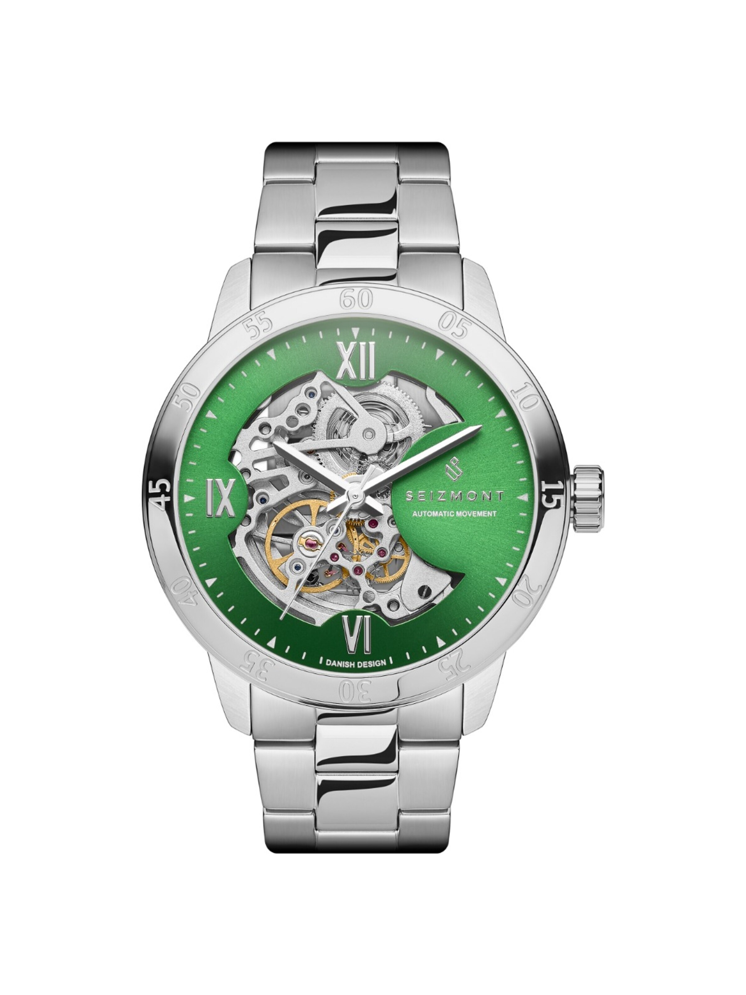 Seizmont Analog watch 'Dante II' in Green: front