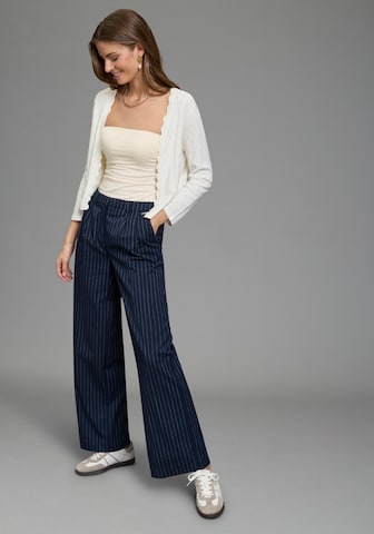 LAURA SCOTT Knit Cardigan in White