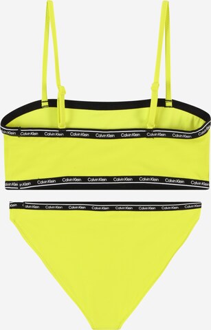 Calvin Klein Swimwear Bustier Bikini in Gelb