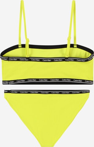 Calvin Klein Swimwear Bustier Bikini in Geel