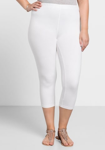 SHEEGO Skinny Leggings in Weiß