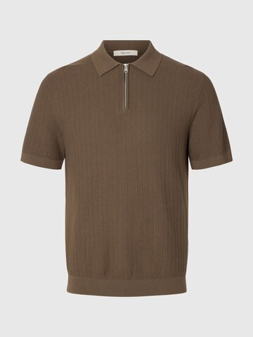 Pull-over 'SLHCran' SELECTED en marron