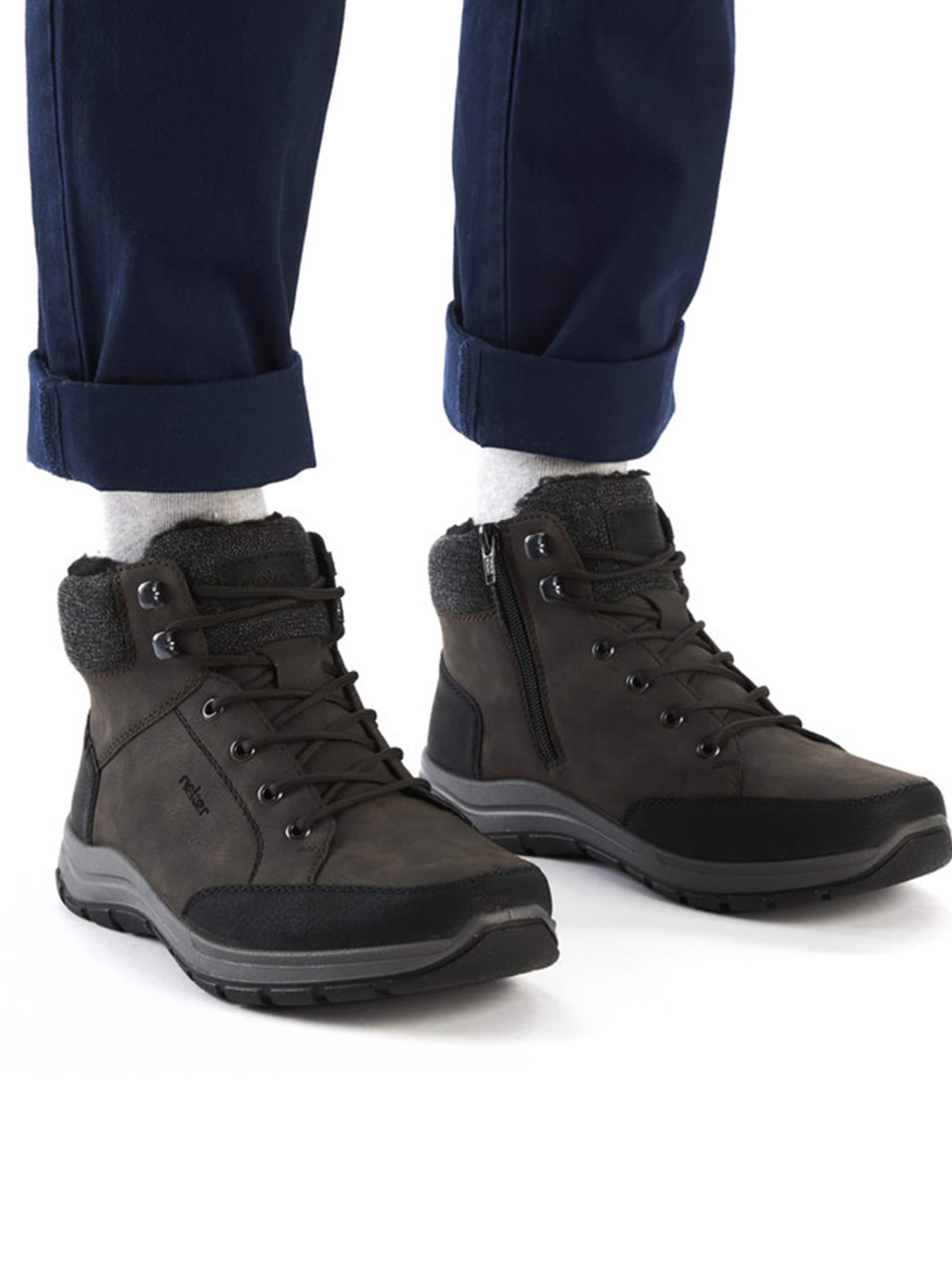 Rieker Schnürboots in Braun: Vorderseite