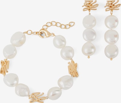 Karl Lagerfeld Komplet nakita 'AUTOGRAPH PEARLS' u zlatna / bijela, Pregled proizvoda