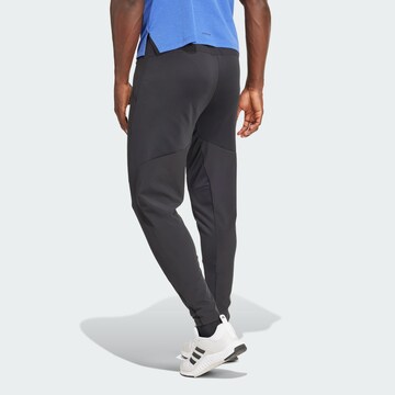 ADIDAS PERFORMANCE Tapered Workout Pants 'Designed For Training' in Black