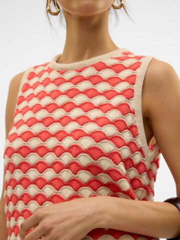 VERO MODA Knitted Top 'VMCARRY' in Beige