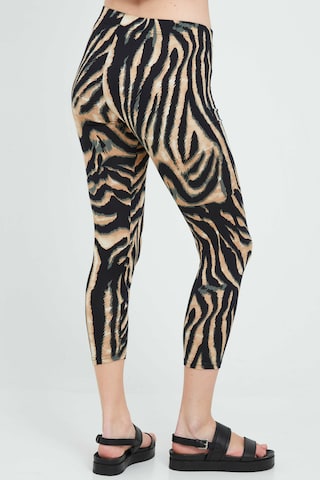 Fransa Skinny Leggings in Zwart: voorkant