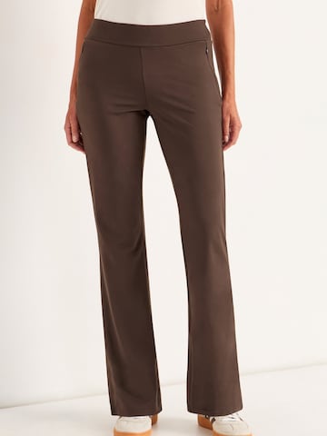 évasé Pantalon Cellbes of Sweden en marron : devant