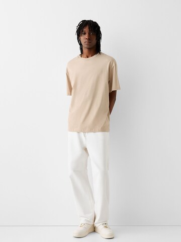 Bershka Loosefit Farmer - fehér