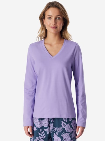 SCHIESSER Slaapshirt ' Mix Relax ' in Lila: voorkant