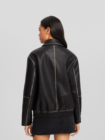 Veste mi-saison Bershka en noir