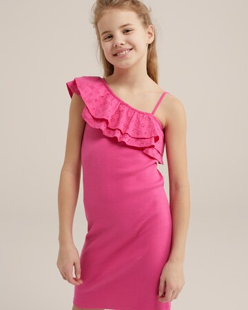 Robe WE Fashion en rose : devant