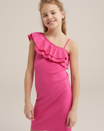 WE Fashion - Vestido em rosa: frente