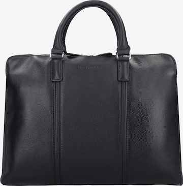 bugatti Document Bag in Black: front