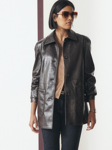 Veste mi-saison Next en marron : devant