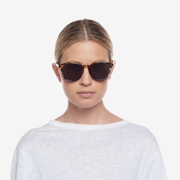LE SPECS Okulary przeciwsłoneczne 'Bandwagon' w kolorze brązowy: przód