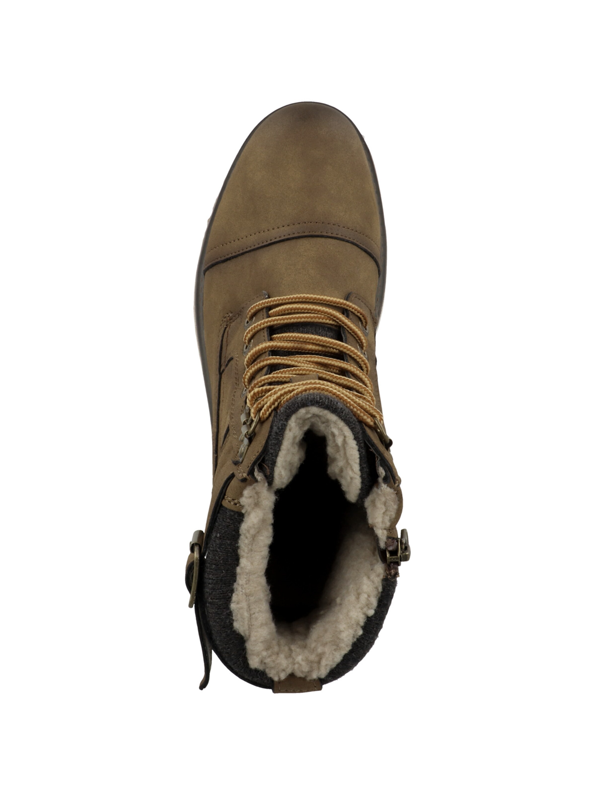 TOM TAILOR Schnürboots in Braun