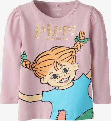 purpurinė NAME IT Marškinėliai: priekis