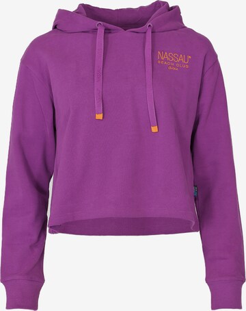 NASSAU Beach Club Sweatshirt in Purple: front