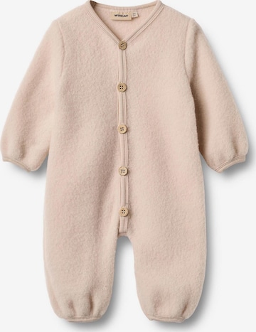 Tutina / body per bambino 'Levi' di WHEAT in rosa: frontale