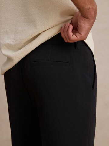 Regular Pantalon à plis 'Justus' DAN FOX APPAREL en noir