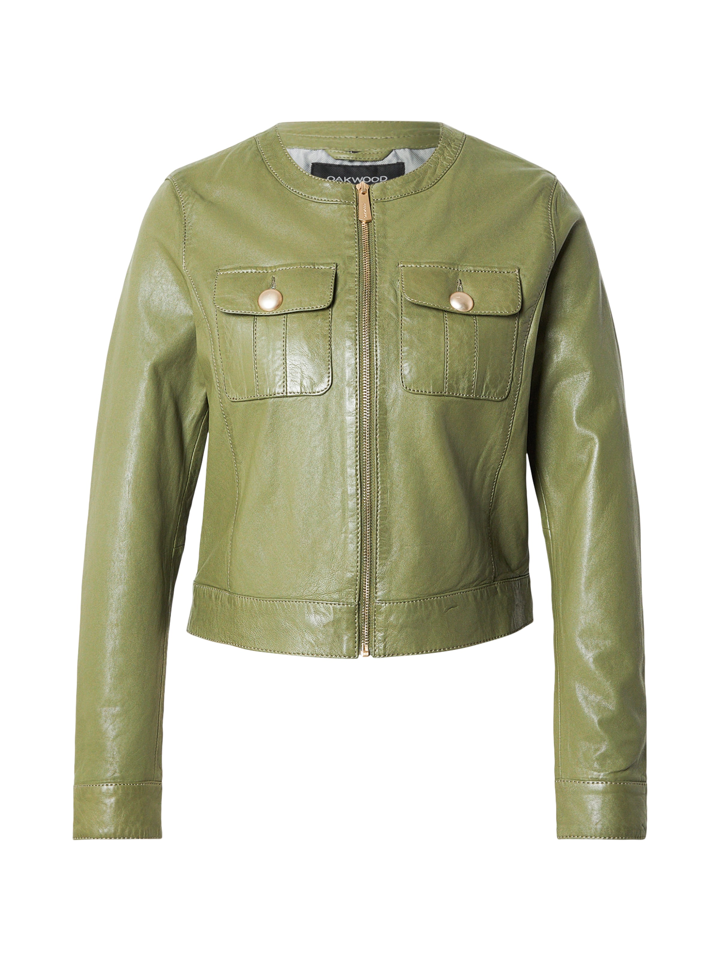 zaļš OAKWOOD Starpsezonu jaka 'SUSAN': no priekšpuses