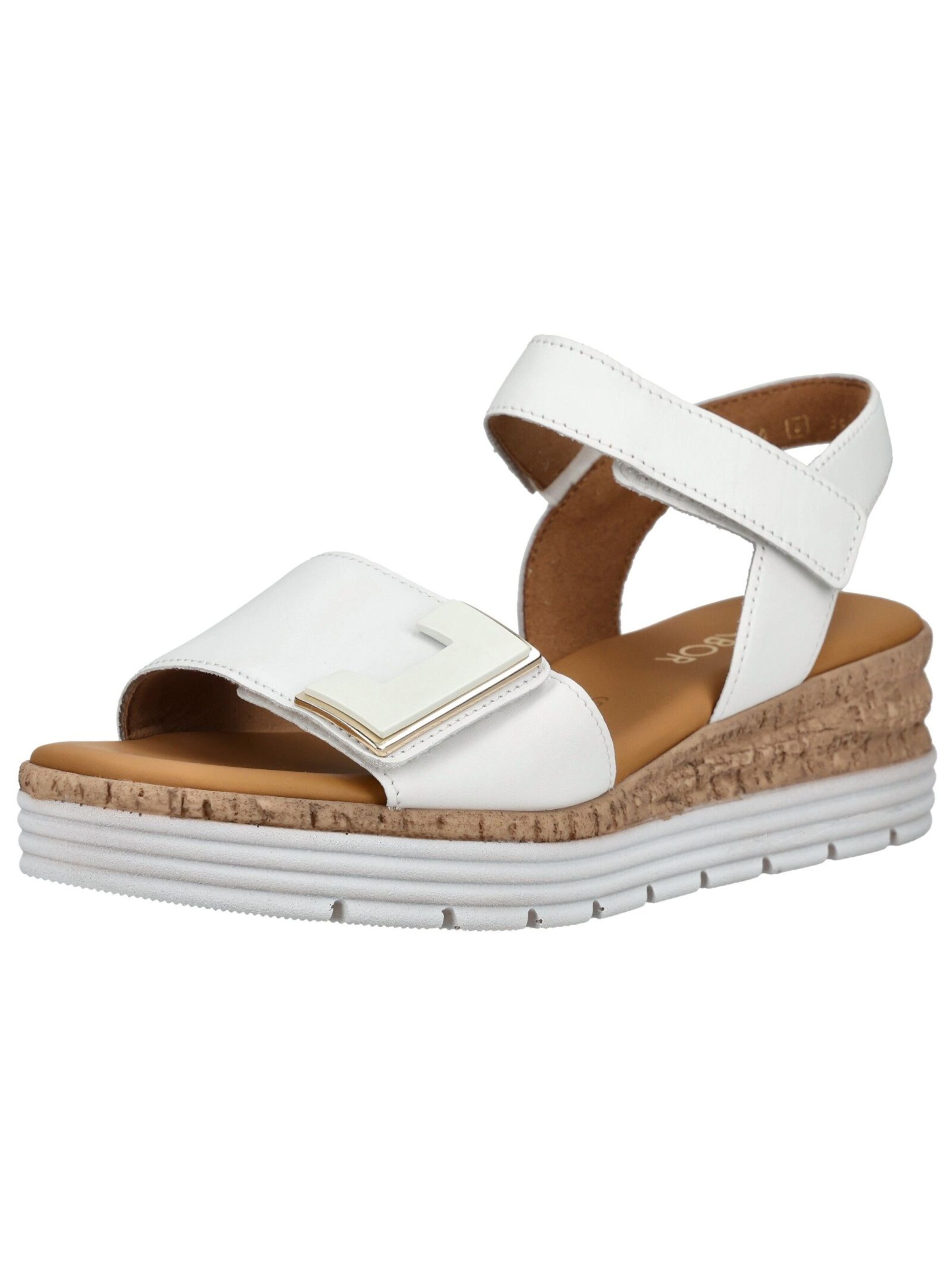 Sandales GABOR en blanc : devant