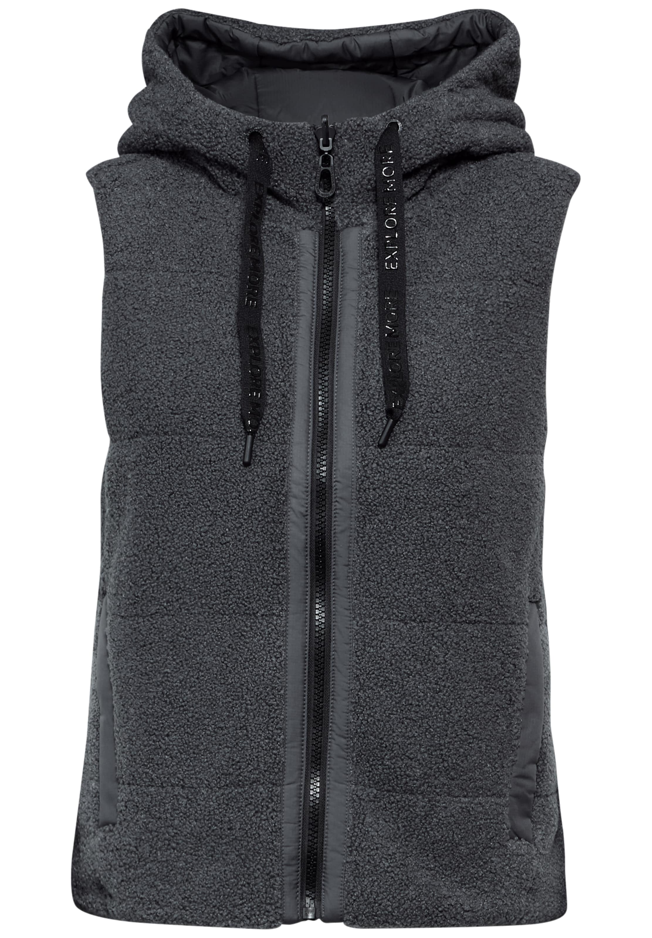 CECIL Wendbare Weste in Grau: Vorderseite
