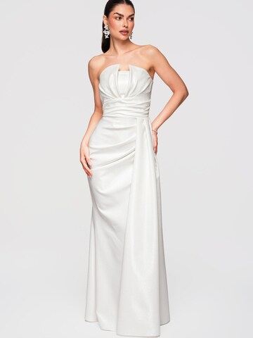Ombre - Vestido de noche en blanco: frente