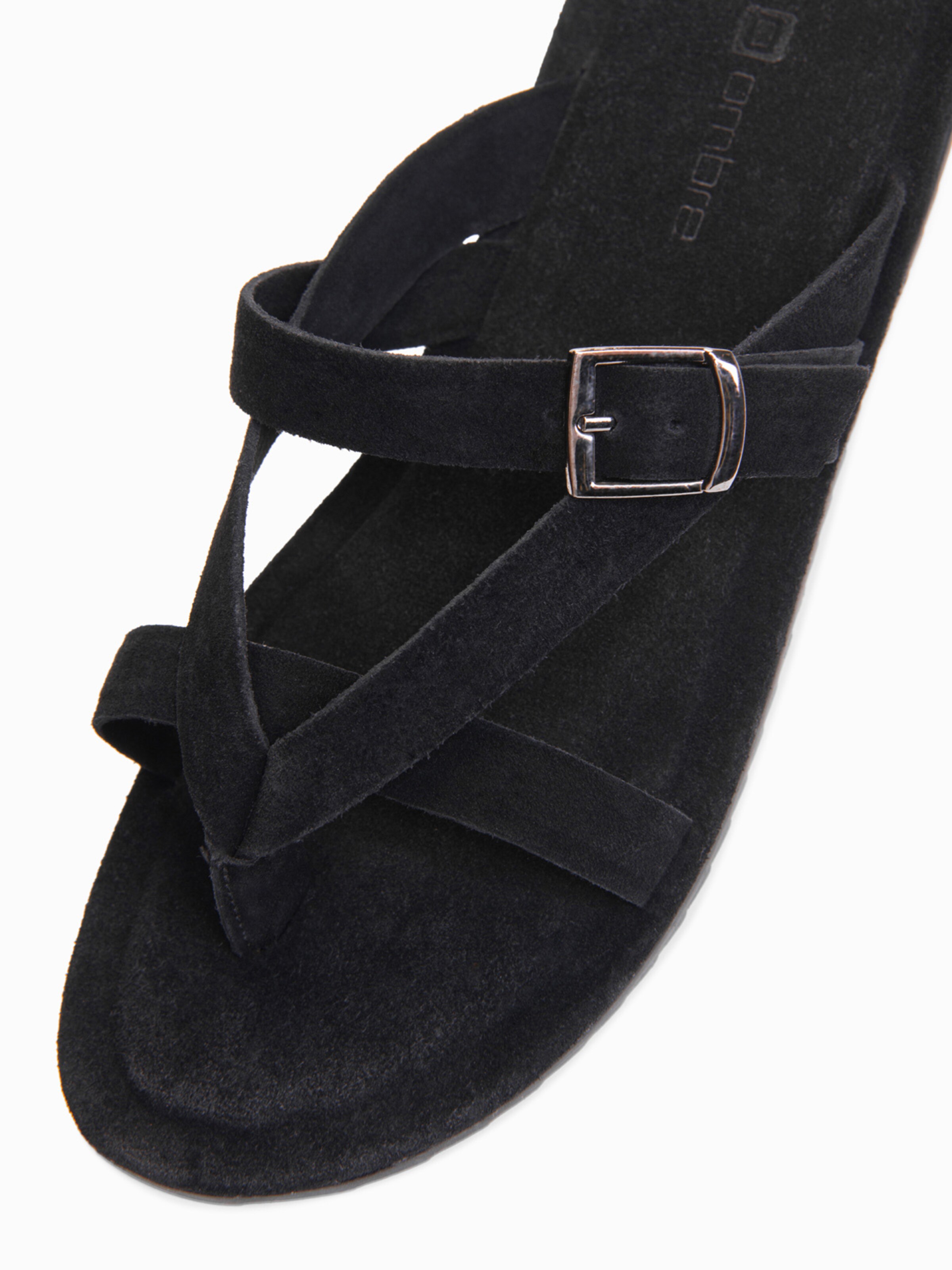 Ombre Teenslippers 'Klapki' in Zwart
