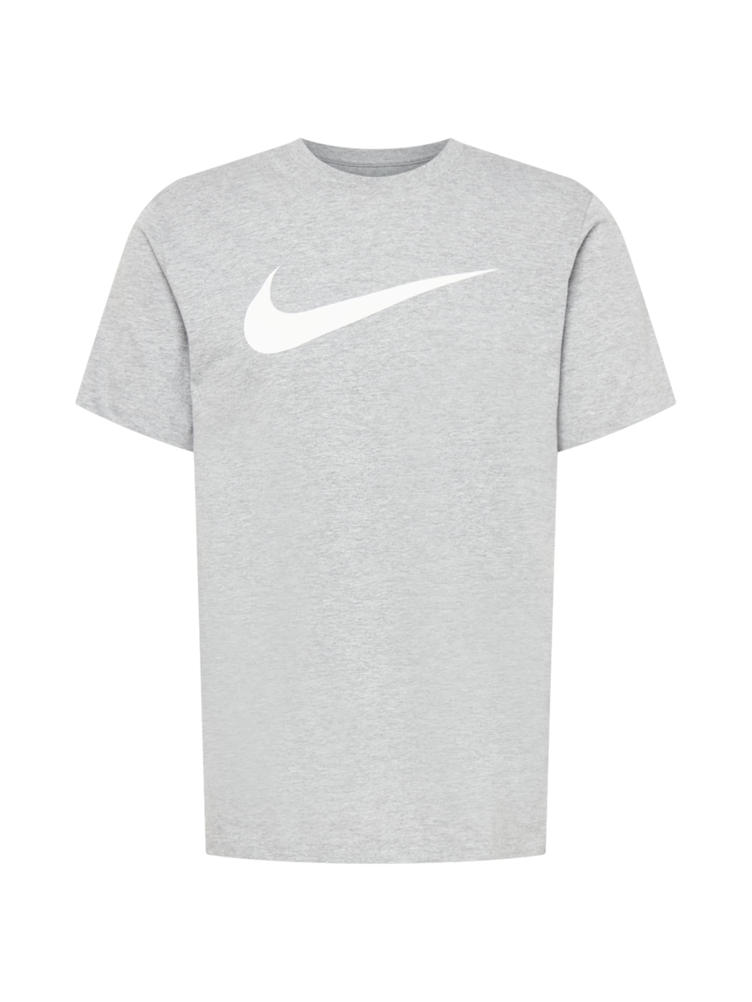 Nike Sportswear - Camiseta funcional 'Swoosh' en gris: frente