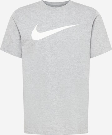 Nike Sportswear - Camisa 'Swoosh' em cinzento: frente